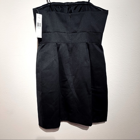 MINI Satin Cocktail Dress Women Size 8 LBD Party Dress NEW TAGS Carmen MarcValvo - Picture 5 of 10